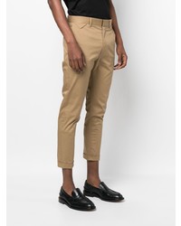 Pantalon chino marron clair Low Brand