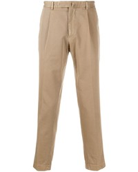 Pantalon chino marron clair Dell'oglio