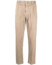 Pantalon chino marron clair Dell'oglio