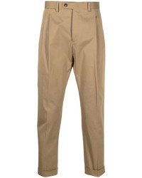 Pantalon chino marron clair Dell'oglio