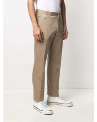 Pantalon chino marron clair Versace