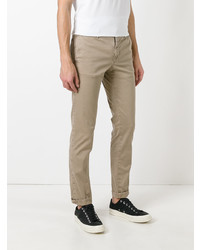 Pantalon chino marron clair Incotex