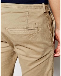 Pantalon chino marron clair Selected