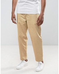 Pantalon chino marron clair Selected