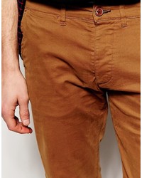 Pantalon chino marron clair Jack and Jones