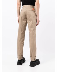 Pantalon chino marron clair Versace