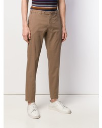 Pantalon chino marron clair Dell'oglio