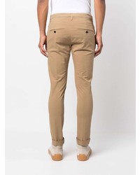 Pantalon chino marron clair Dondup