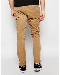 Pantalon chino marron clair