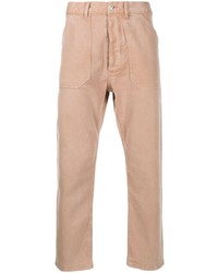 Pantalon chino marron clair Nanushka