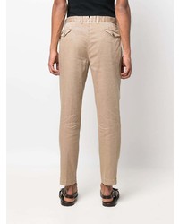 Pantalon chino marron clair Dell'oglio