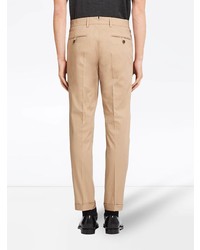 Pantalon chino marron clair Prada