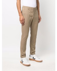 Pantalon chino marron clair Dondup