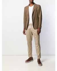 Pantalon chino marron clair Dell'oglio