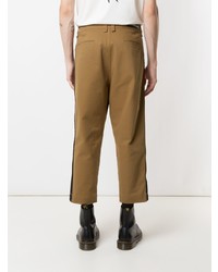 Pantalon chino marron clair À La Garçonne