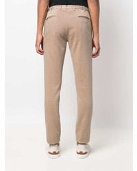 Pantalon chino marron clair Dell'oglio