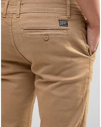 Pantalon chino marron clair Firetrap