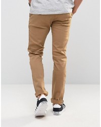 Pantalon chino marron clair Firetrap