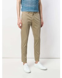 Pantalon chino marron clair Dondup