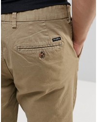 Pantalon chino marron clair Pull&Bear