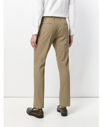 Pantalon chino marron clair Incotex