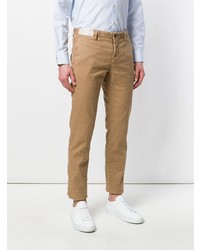 Pantalon chino marron clair Incotex