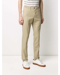 Pantalon chino marron clair Incotex