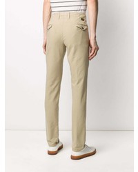 Pantalon chino marron clair Incotex