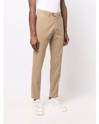 Pantalon chino marron clair Corneliani