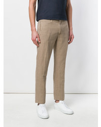 Pantalon chino marron clair Massimo Alba