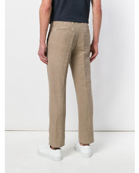 Pantalon chino marron clair Massimo Alba