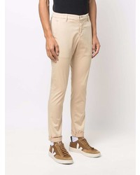 Pantalon chino marron clair Dondup