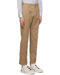 Pantalon chino marron clair Zegna