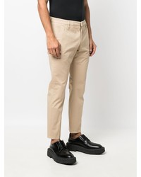 Pantalon chino marron clair Dondup