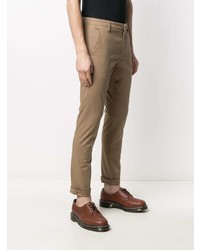 Pantalon chino marron clair Dondup