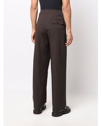 Pantalon chino marron foncé Lemaire