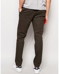 Pantalon chino marron foncé Asos