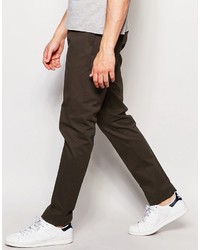 Pantalon chino marron foncé Asos