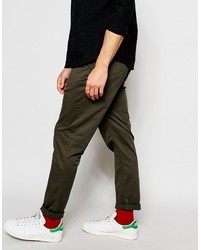 Pantalon chino marron foncé Asos