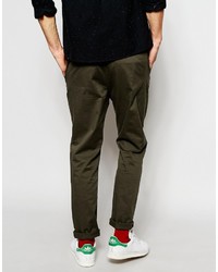 Pantalon chino marron foncé Asos