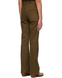 Pantalon chino marron foncé Phlemuns