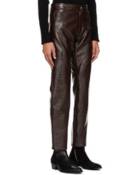 Pantalon chino marron foncé Courrèges