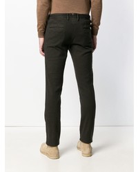 Pantalon chino marron foncé Incotex