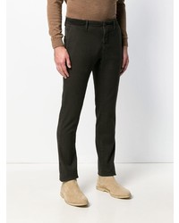 Pantalon chino marron foncé Incotex