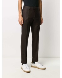 Pantalon chino marron foncé Incotex