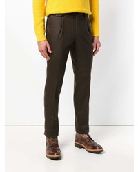 Pantalon chino marron foncé Pt01