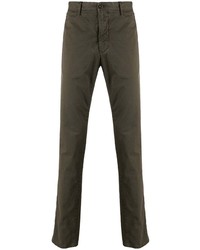 Pantalon chino marron foncé Incotex