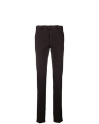 Pantalon chino marron foncé Incotex