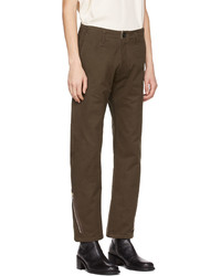 Pantalon chino marron foncé 3MAN