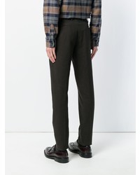 Pantalon chino marron foncé Dell'oglio